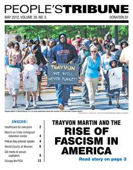 Rise of Fascism in America? Any Fascist Move- Ment in America Has to Proceed from the Most Violent Elements of Our National History