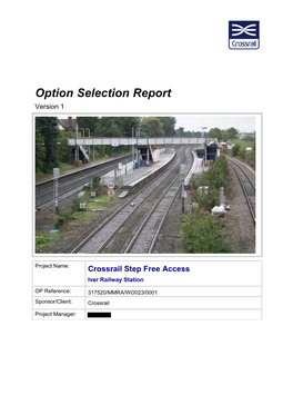 Option Selection Report Version 1