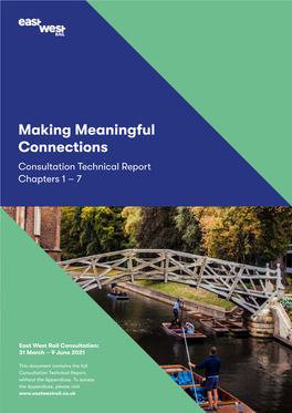 Making Meaningful Connections Consultation Technical Report Chapters 1 – 7