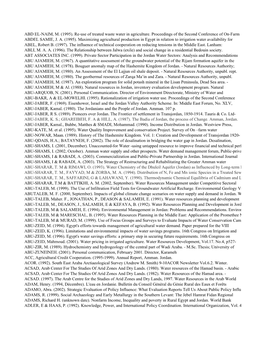 Bibliography on Jordan River Basin