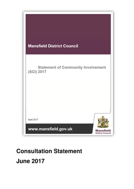 Consultation Statement June 2017