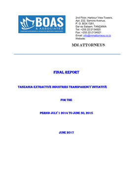 2014-2015 Tanzania Eiti Report.Pdf