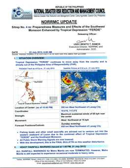 NDRRMC Update Sitrep No. 4