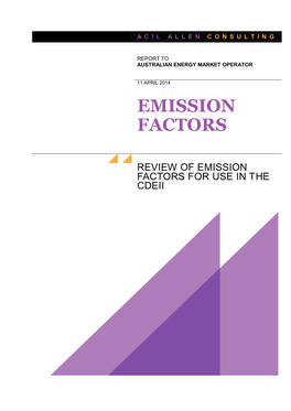 Emission Factors