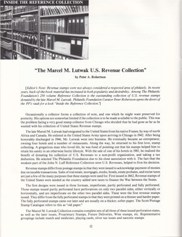 "The Marcel M. Lutwak U.S. Revenue Collection" by Peter A