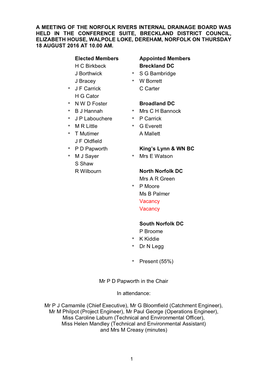 Board Minutes and Report Extracts