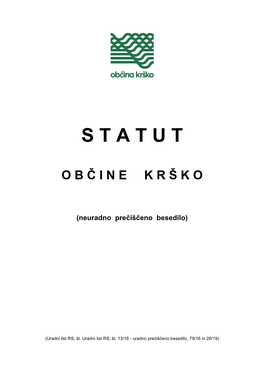 Statut Občine Krško