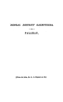 Palamau. Bengal District Gazetteers