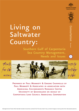 Southern Gulf of Carpentaria Sea Country Management, Needs and Issues