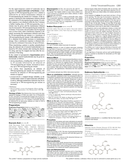 Eritrityl Tetranitrate/Ethacizine 1283 for the Rapid Temporary Control of Ventricular Rate in Pharmacopoeias