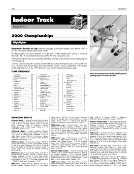 1999-00 NCAA Men's Indoor Track and Field Championships Records