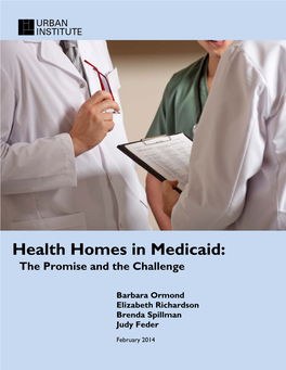 Health Homes in Medicaid: the Promise and the Challenge