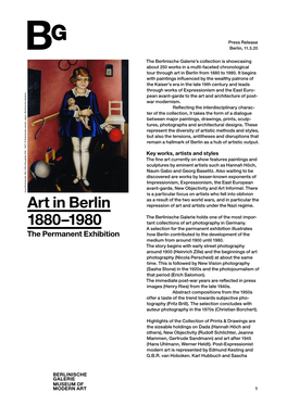 Art in Berlin 1880–1980