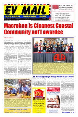 Macrohon Is Cleanest Coastal Community Nat'l Awardee