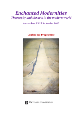 Enchanted Modernities Theosophy and the Arts in the Modern World