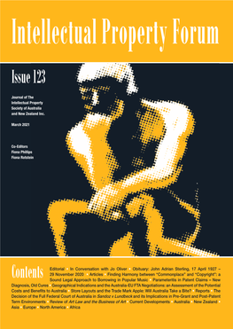 Intellectual Property Forum Issue 123