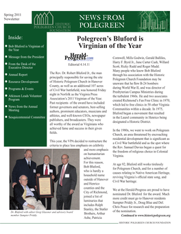 Polegreen's Bluford Is Virginian of the Year