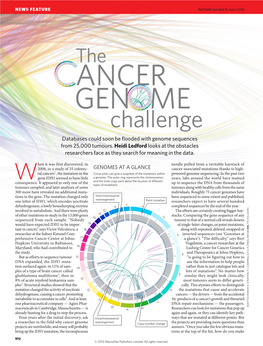 The Cancer Genome Challenge