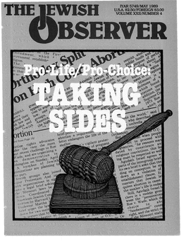 The Jewish Observer, 84 Postscript William St., N.Y., N.Y