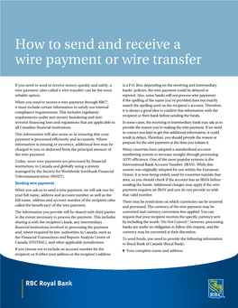 How to Send and Receive a Wire Payment Or Wire Transfer