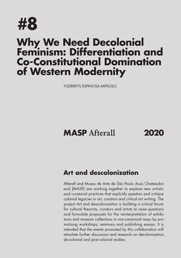 Why We Need Decolonial Feminism: Differentiation and Co-Constitutional Domination of Western Modernity