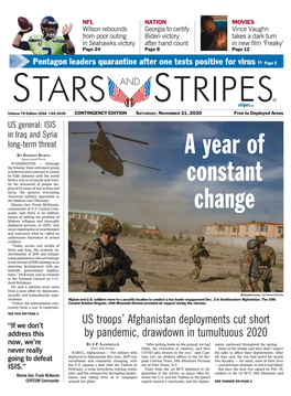 US Troops' Afghanistan Deployments Cut Short by Pandemic, Drawdown In