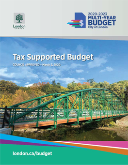 Approved 2020-2023 Tax Supported Budget.Pdf