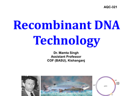 Recombinant DNA Technology