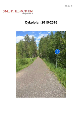 Cykelplan 2015-2016