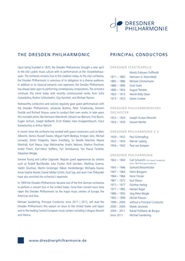 Conductors the Dresden Philharmonic