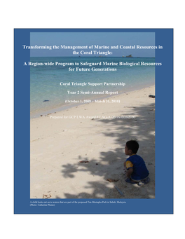 Coral Triangle Support Partnership Year 2 Semi-Annual Report