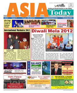 International Mushaira 2012 Diwali Mela 2012