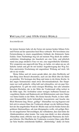 Virtualität Und Viva-Video World 209