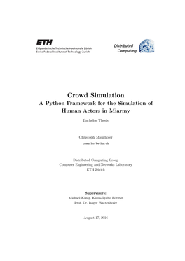 A Python Framework for the Simulation of Human Actors in Miarmy