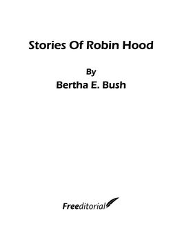 Stories of Robin Hood