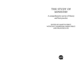 The Study of Ministry