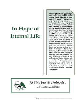 In Hope of Eternal Life