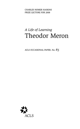 Theodor Meron