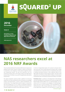 NAS Researchers Excel at 2016 NRF Awards