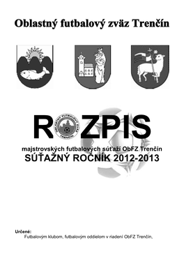 Súťažný Ročník 2012-2013