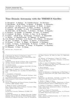 Time Domain Astronomy with the THESEUS Satellite