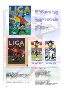 Liga 1985-1986 Resumen