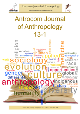 Antrocom Journal of Anthropology 13-1