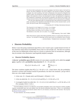 Discrete Probability [Sp’17]