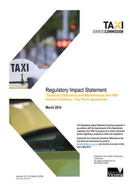 Taxi Driver Agreements Implied Conditions