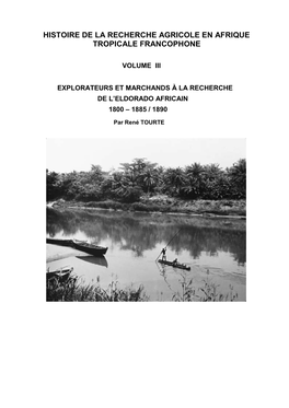 Histoire De La Recherche Agricole En Afrique Tropicale Francophone