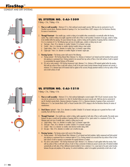 Firestop™ CONDUIT and EMT SYSTEMS