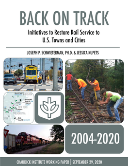 Initiatives to Restore Rail Service to U.S. Towns and Cities