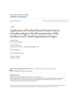 Application of Foreland Basin Detrital-Zircon Geochronology To