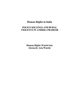 Human Rights in India